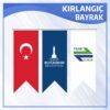 50x125 cm Özel Logolu Kırlangıç Bayrak 2 50x125 Cm Kirlangic Bayrak