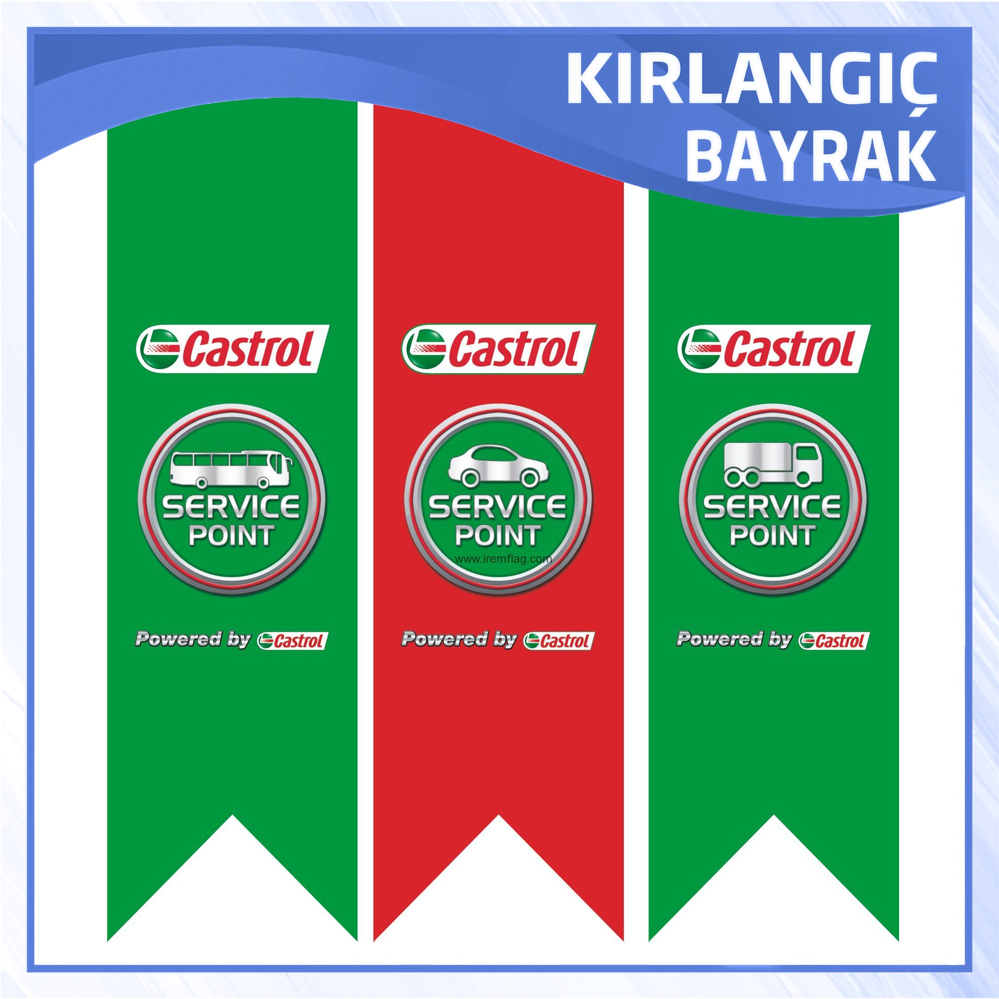 Logolu Kırlangıç Bayrak 50×150 cm 1 Logolu Kırlangıç Bayrak 50×150 cm