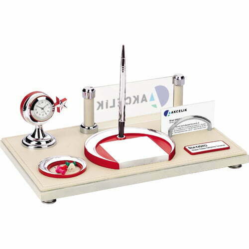 Türk Bayraklı Krem - 7500-B Masa Seti 1 7500 Flag A