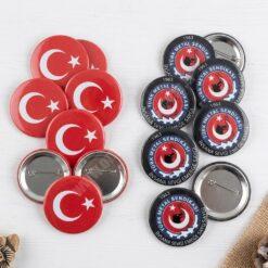 Özel Tasarım İğneli Buton Rozet (Kurumsal, Promosyon ve Etkinlik)