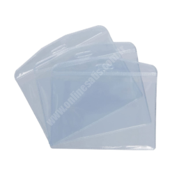 Şeffaf Plastik Kart Poşeti Yatay 60x90 mm
