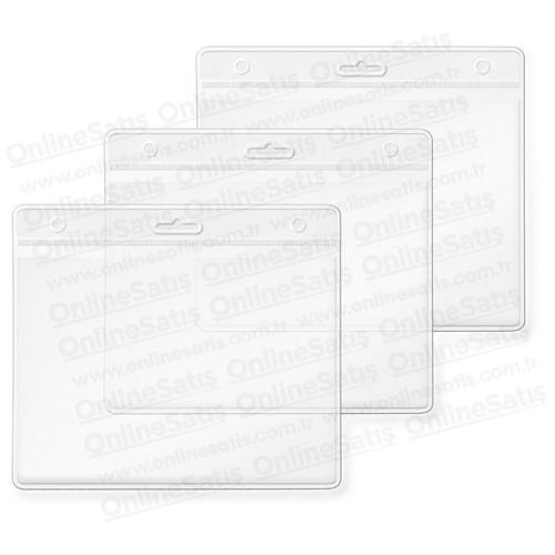Şeffaf Plastik Kart Poşeti Yatay 60x90 mm - Görsel 3