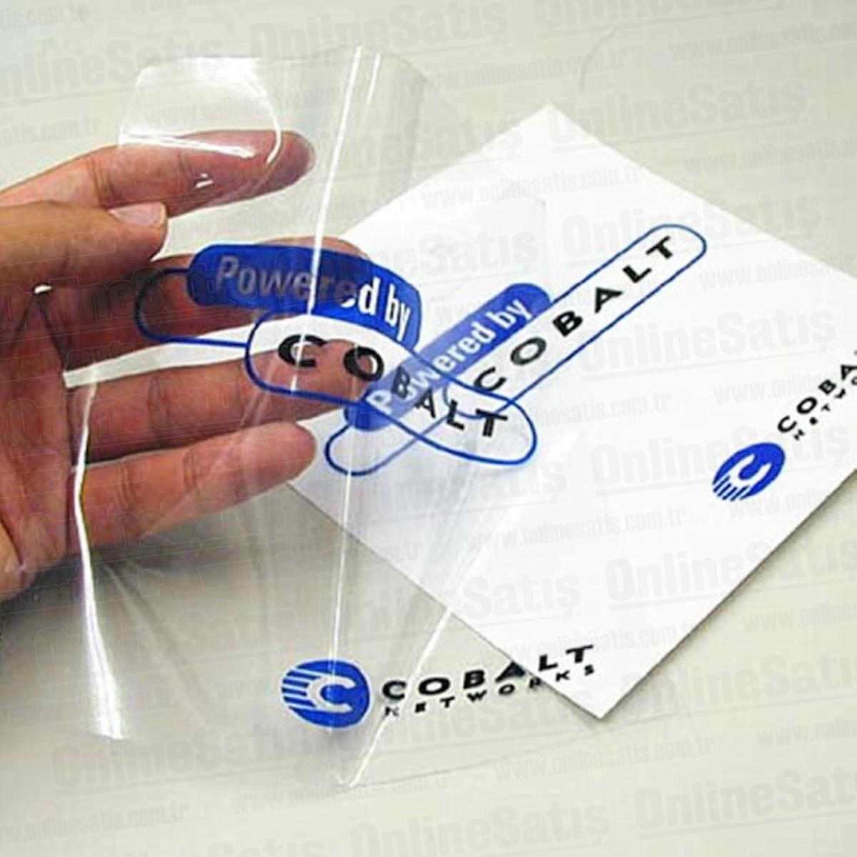 Şeffaf Sticker Etiket Baskı - Görsel 5