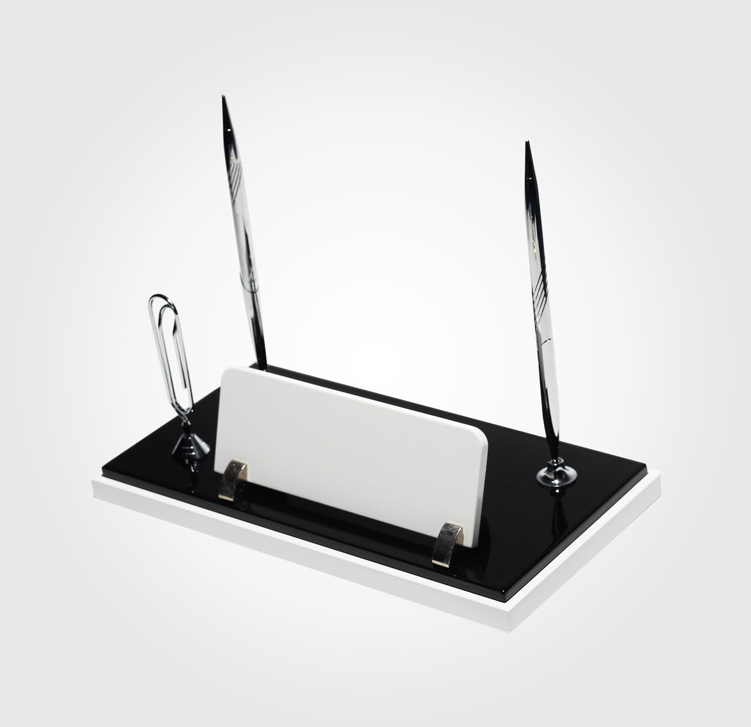 Siyah Beyaz Masa İsimliği - 6011 1 Ahsap Masa Isimlikleri Kod 6011 1