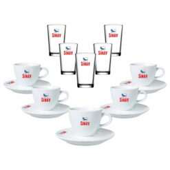 Logo Baskılı 100 Parça Cam - Porselen Ofis İkramlık Seti