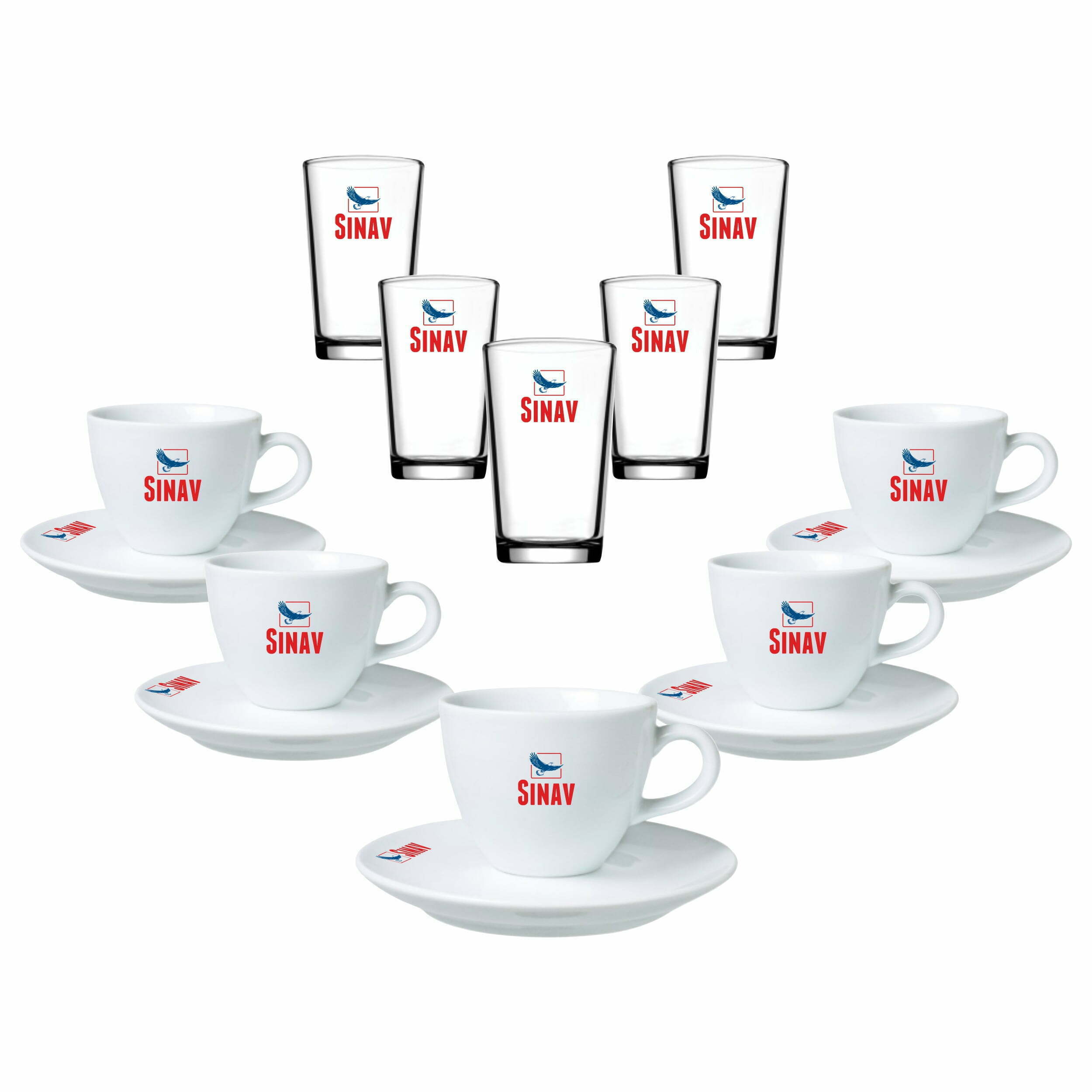 Logo Baskılı 100 Parça Cam - Porselen Ofis İkramlık Seti - Görsel 9