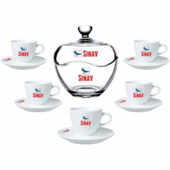 Logo Baskılı 100 Parça Cam - Porselen Ofis İkramlık Seti