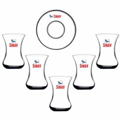 Logo Baskılı 100 Parça Cam - Porselen Ofis İkramlık Seti