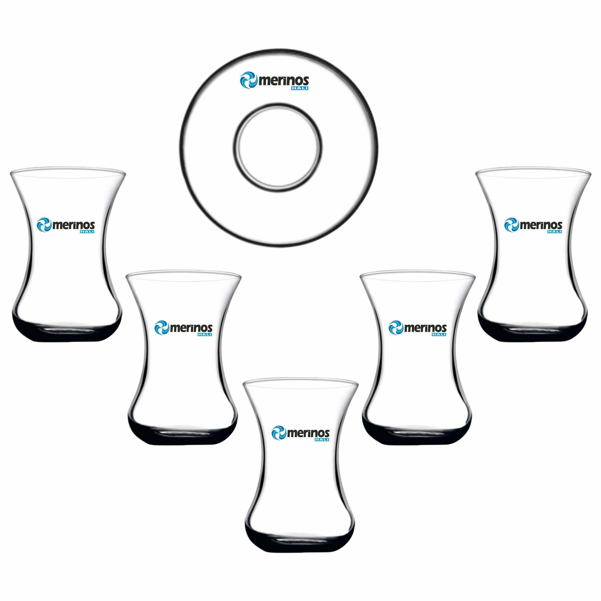 Logo Baskılı 100 Parça Cam - Porselen Ofis İkramlık Seti - Görsel 4