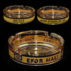 Altın Yaldızlı Logolu Kül Tablası