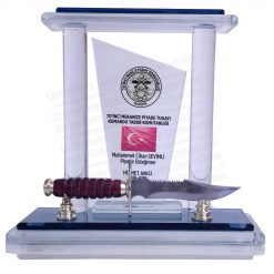 Bıçaklı Vip Kristal Plaket ŞLT-110