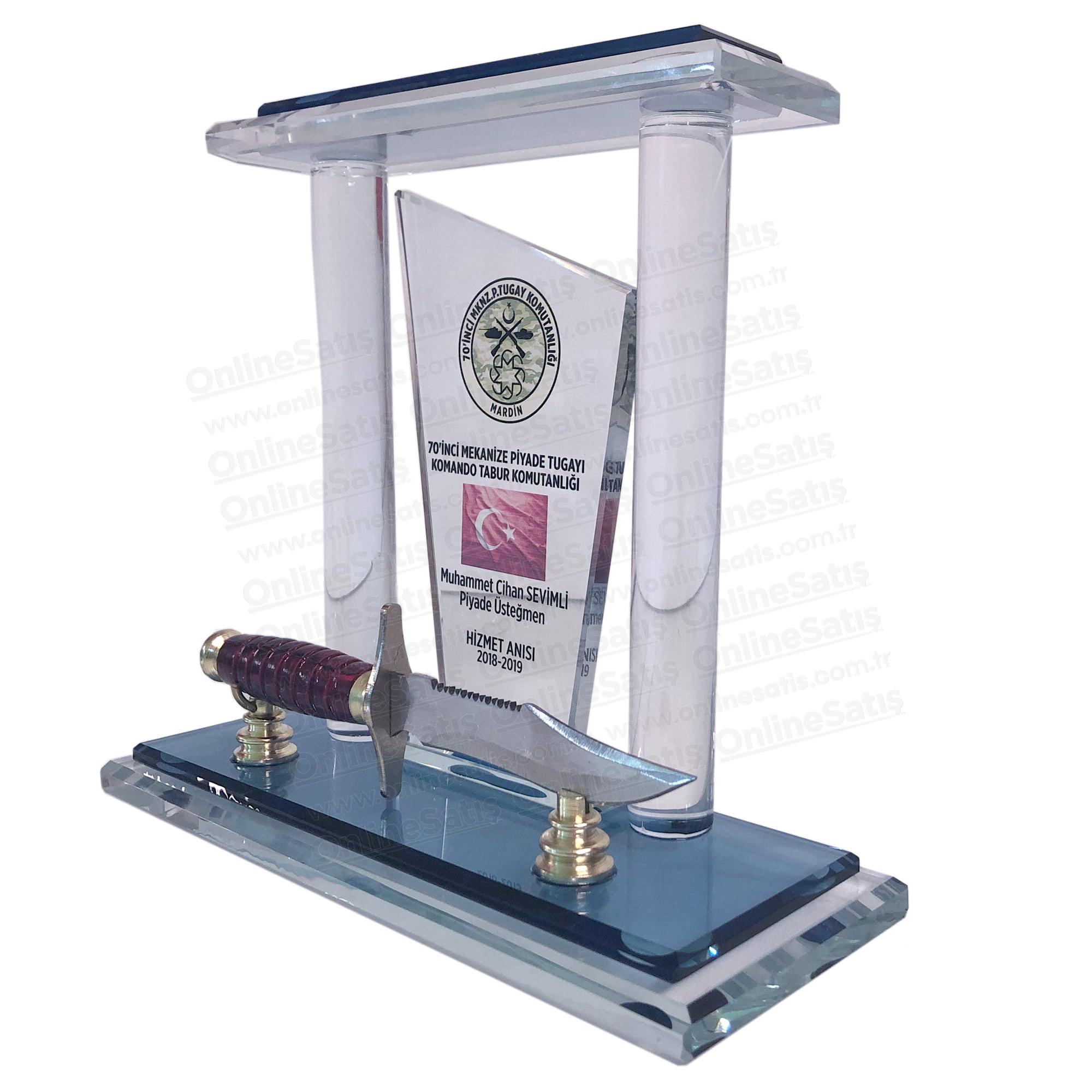 Bıçaklı Vip Kristal Plaket ŞLT-110 2 Bıçaklı Vip Kristal Plaket ŞLT-110 - Görsel 2