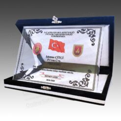 Askeri Hizmet Anısı Albüm Kristal Plaket ŞLT-069