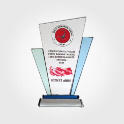 Asker Hizmet Anısı Kristal Plaket ŞLT-098