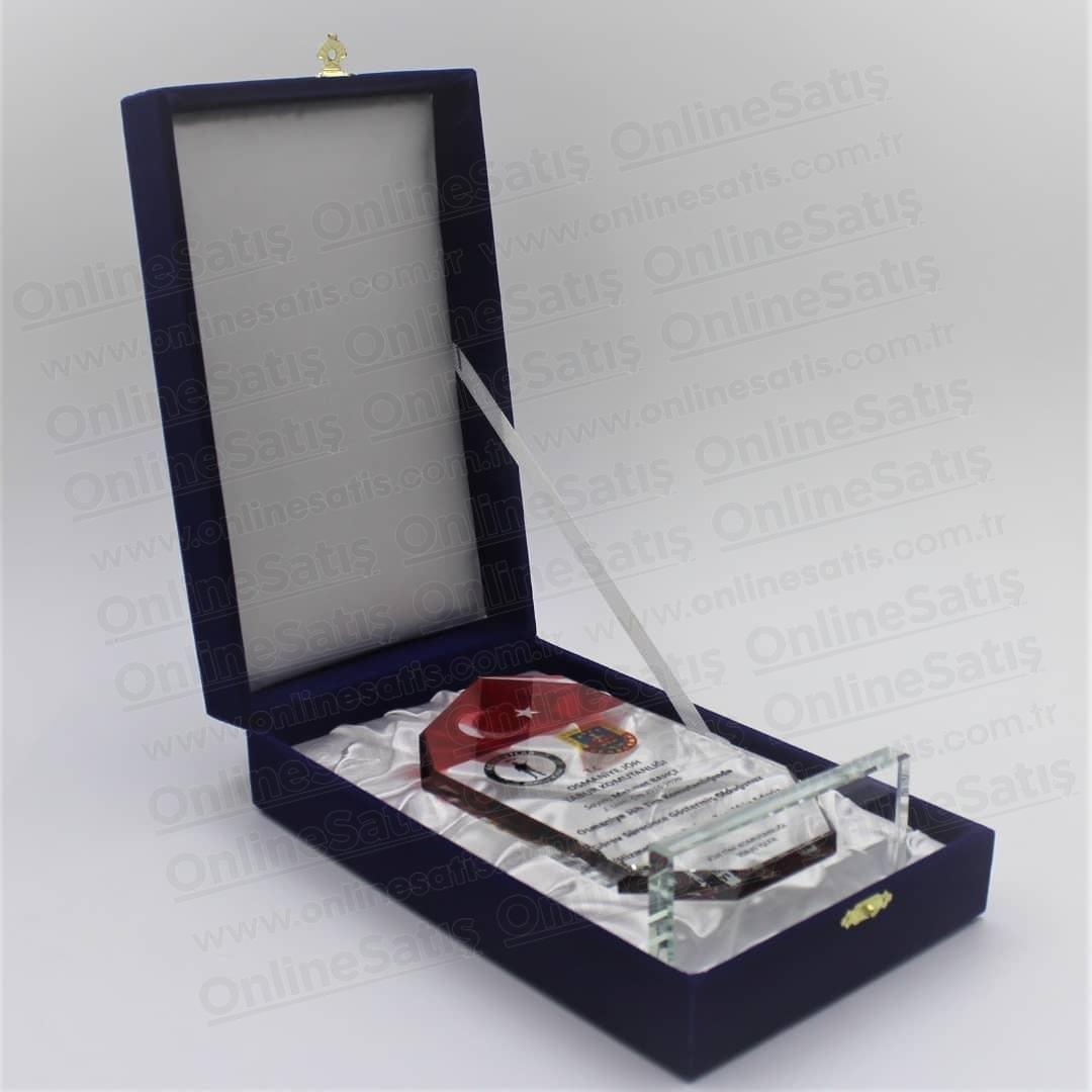 Askeri Hizmet Anısı Kristal Plaket ŞLT-066 2 Askeri Hizmet Anısı Kristal Plaket ŞLT-066 - Görsel 2