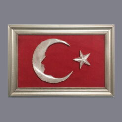 Filografi Türk Bayrağı Atatürk Sülietli Tablo