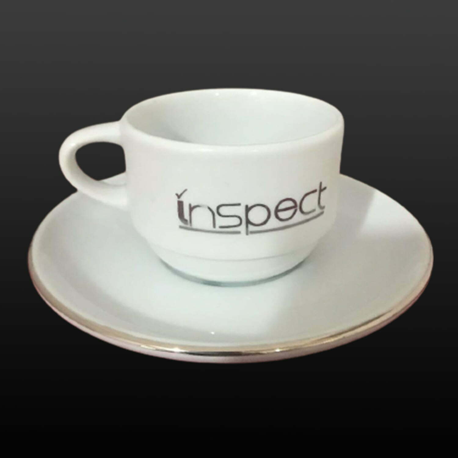 Gümüş Yaldızlı Baskılı Kahve, Çay Ve Nescafe Fincanı - Knç-02