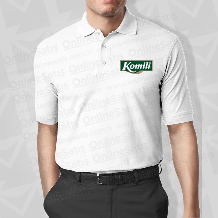 Amerikan Pike Lacoste Polo Yaka Tişört (Özel Üretim) 1 Beyaz Lacoste Yaka Logo Baskili