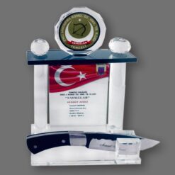 Komando Bıçaklı Vip Kristal Plaket ŞLT-108