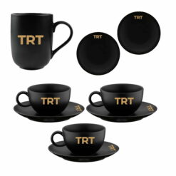 Alternative view of Logo Baskılı 140 Parça Cam - Porselen Ofis İkram Seti