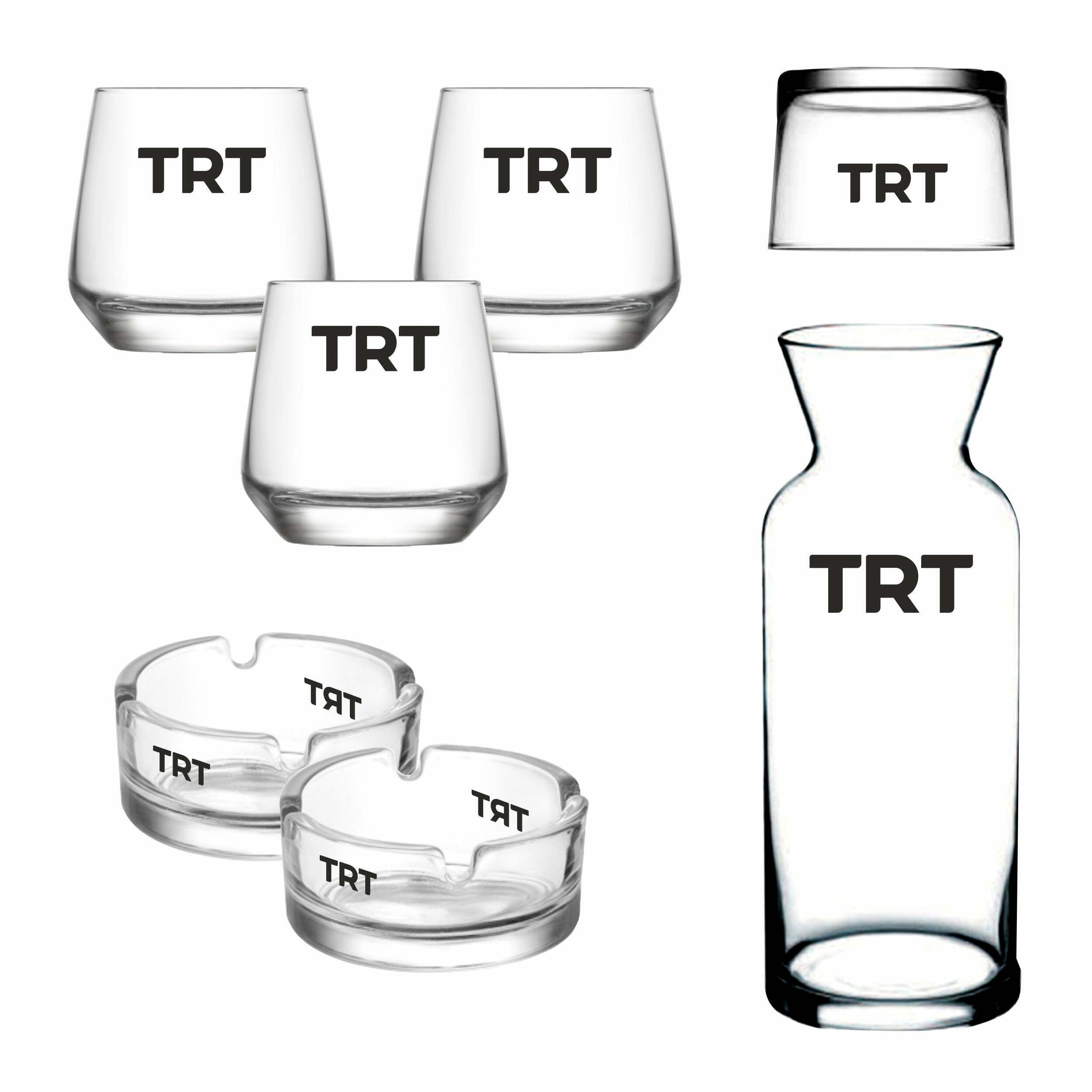 Logo Baskılı 140 Parça Cam - Porselen Ofis İkram Seti - Görsel 4