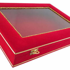 Alternative view of Camlı Kadife Sancak, Şehit Ailesi İçin Bayrak Kutusu