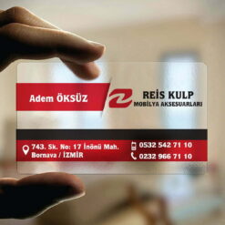 Şeffaf Pvc Kartvizit