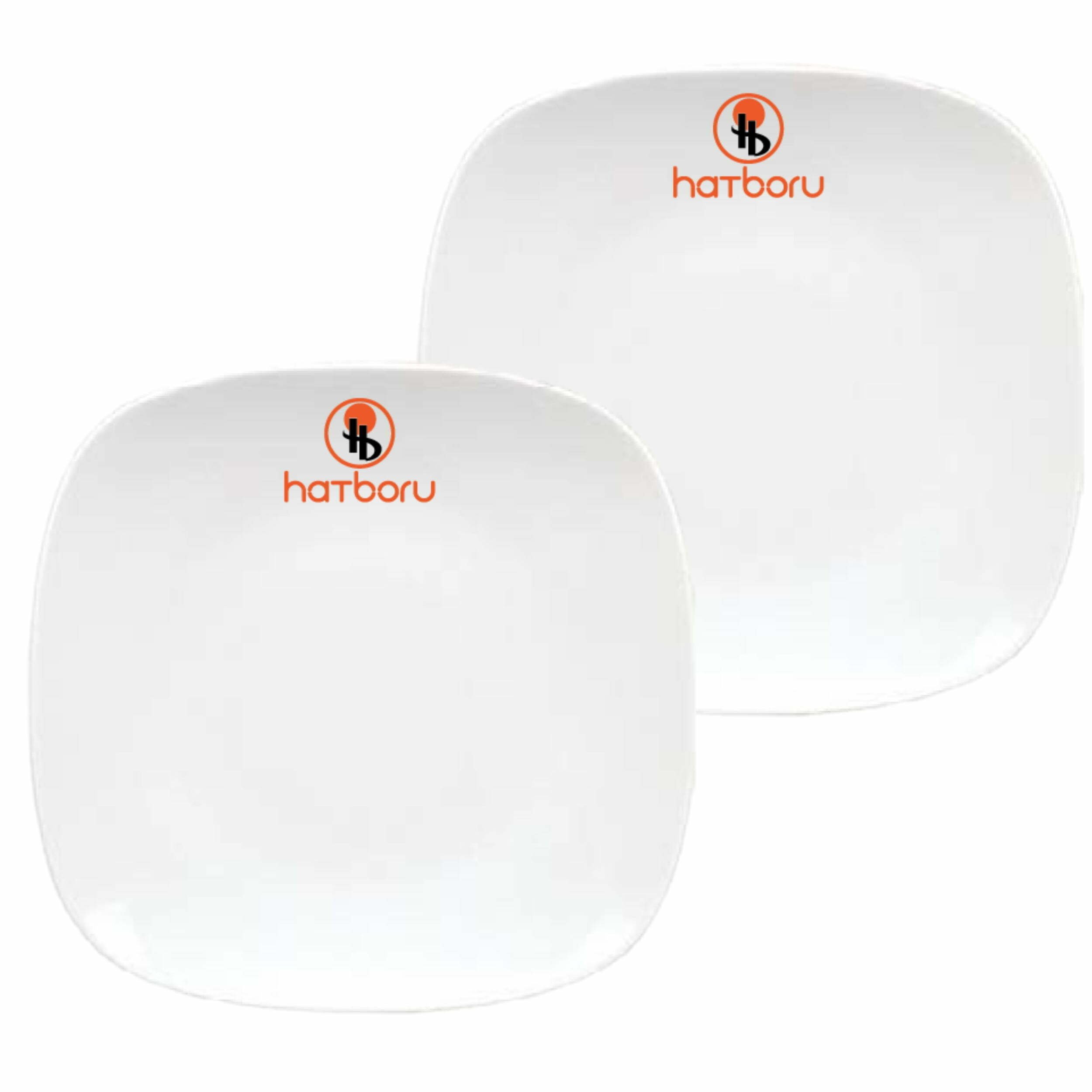 Logo Baskılı 140 Parça Cam - Porselen İkramlık Seti - Görsel 4