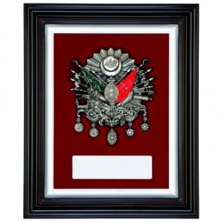 Classic Shop 33 Duvar Panosu (Kabartma Osmanlı Arması Figürlü) Gümüş Renk