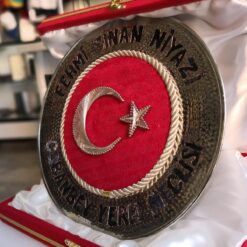 Alternative view of Ayyıldız Kadife Üzeri Filografi Bakır Tabak Plaket