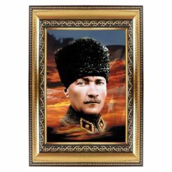 Alternative view of Gold Altın Dekoratif Camlı Çerçeve