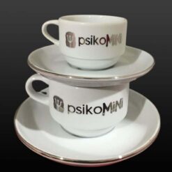 Alternative view of Gümüş Yaldızlı Baskılı Kahve, Çay Ve Nescafe Fincanı - Knç-05