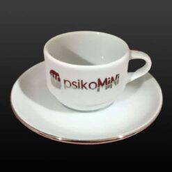 Gümüş Yaldızlı Baskılı Kahve, Çay Ve Nescafe Fincanı - Knç-05