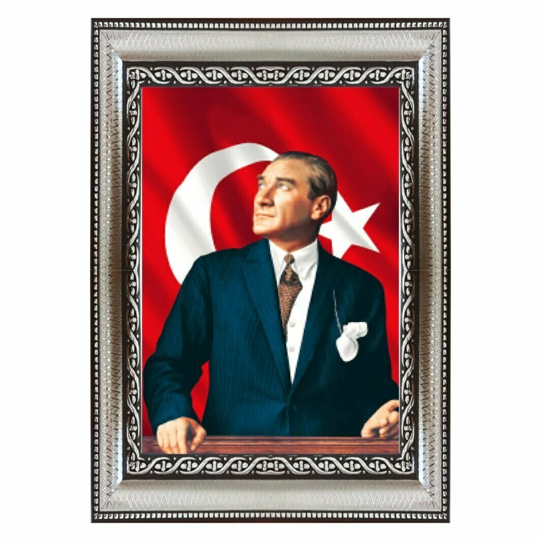 Gümüş Silver Dekoratif Camlı Çerçeve - Görsel 2