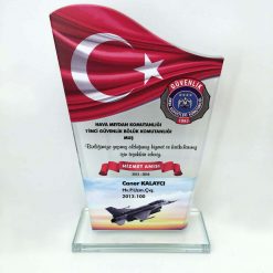 Askeri Hizmet Anısı Kristal Plaket ŞLT-067