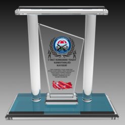 Alternative view of Askeri Hizmet Anısı Anıt Kristal Plaket ŞLT-103