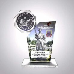 Jandarma Askeri Hizmet Anısı Kristal Plaket ŞLT-113