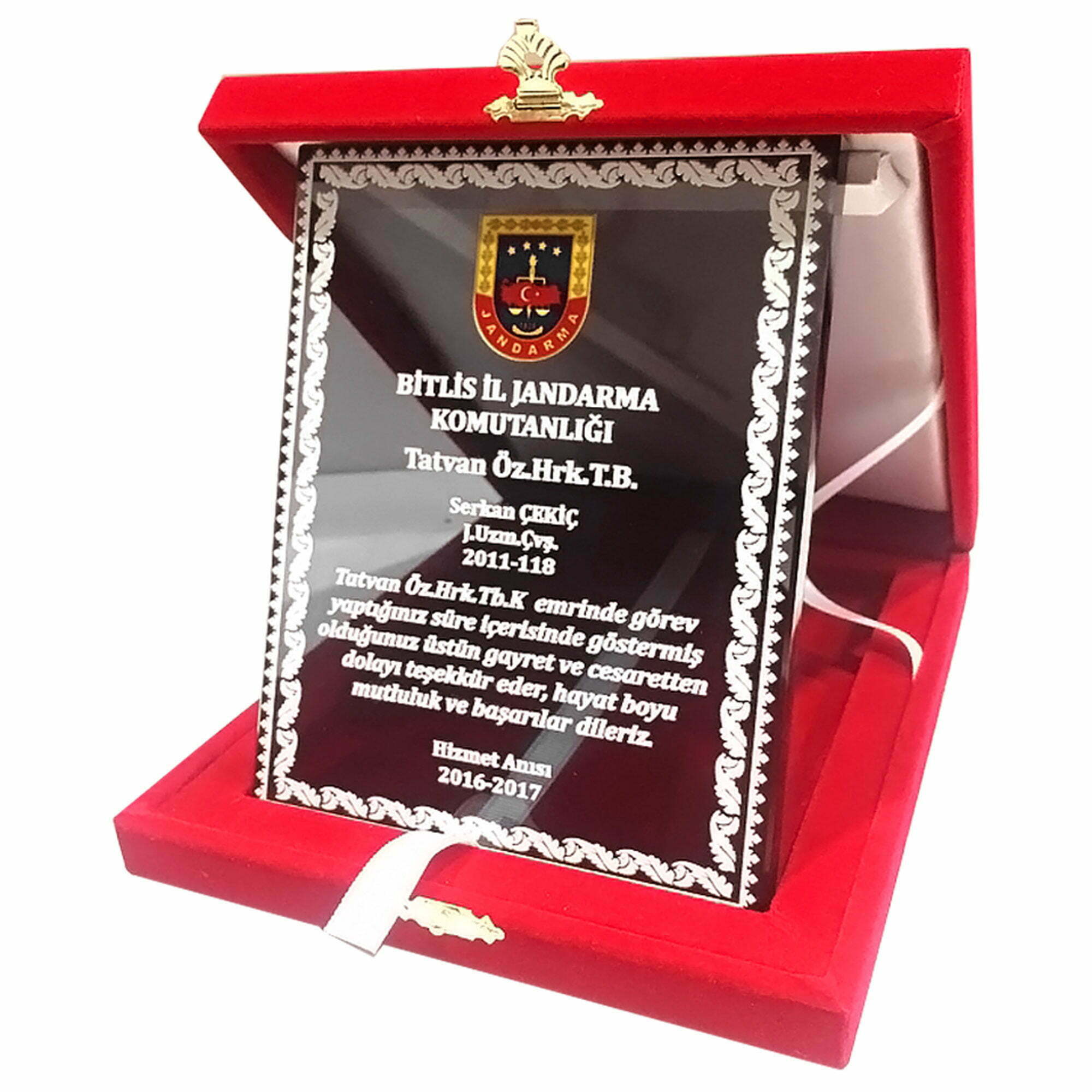 Askeri Hizmet Anısı Albüm Dikey Kristal Plaket 2 Askeri Hizmet Anısı Albüm Dikey Kristal Plaket - Görsel 2