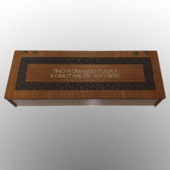 Alternative view of Ahşap Kutulu Hediyelik Baskılı Askeri Komando Bıçağı Şilt