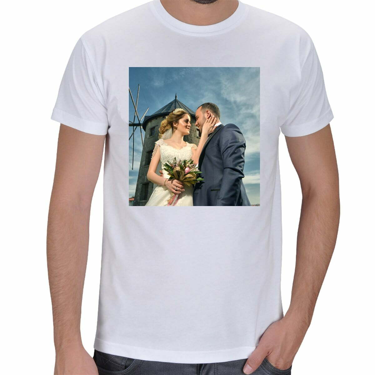 Kişiye Özel Pamuklu Beyaz Penye Tişört 1 Kişiye Özel Pamuklu Beyaz Penye Tişört