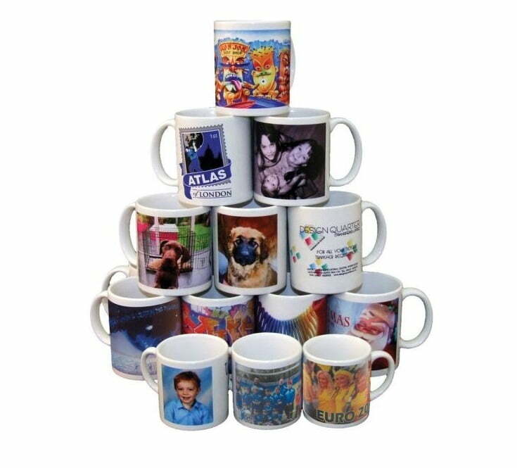 Seramik Beyaz Klasik Kupa Bardak 3 Seramik Beyaz Klasik Kupa Bardak - Görsel 3