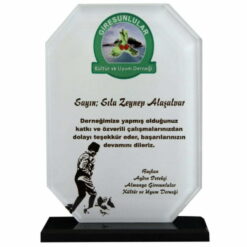 Kişiye Özel Teşekkür ve Başarı Kristal Plaket - IR07