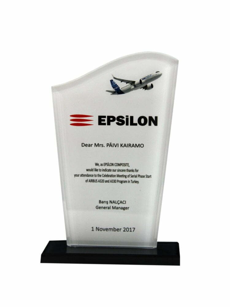 Kişiye Özel Kristal Plaket - IR11