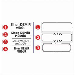 Classic Shop 39 Masa Isimligi Secenek