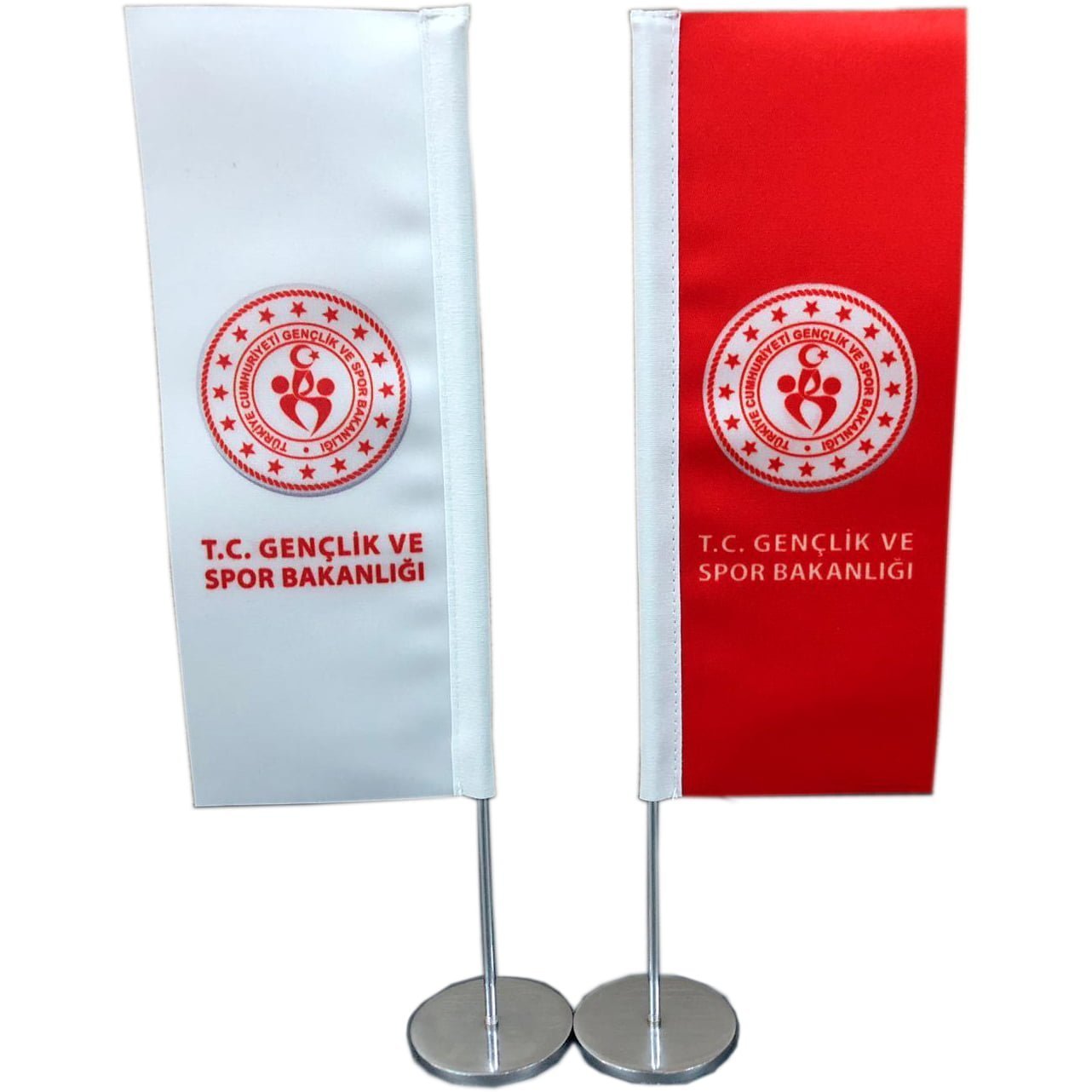 Tekli Dikey Masa Bayrağı 2 Masaustu Dikey Bayrak 3