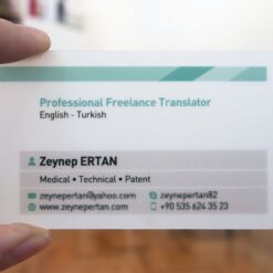 Opak Pvc Beyaz Kartvizit