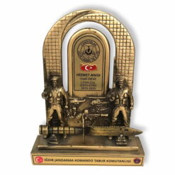 Classic Shop 36 Askeri Komando Figürlü ve Komando Bıçaklı Hizmet Anısı Şilt