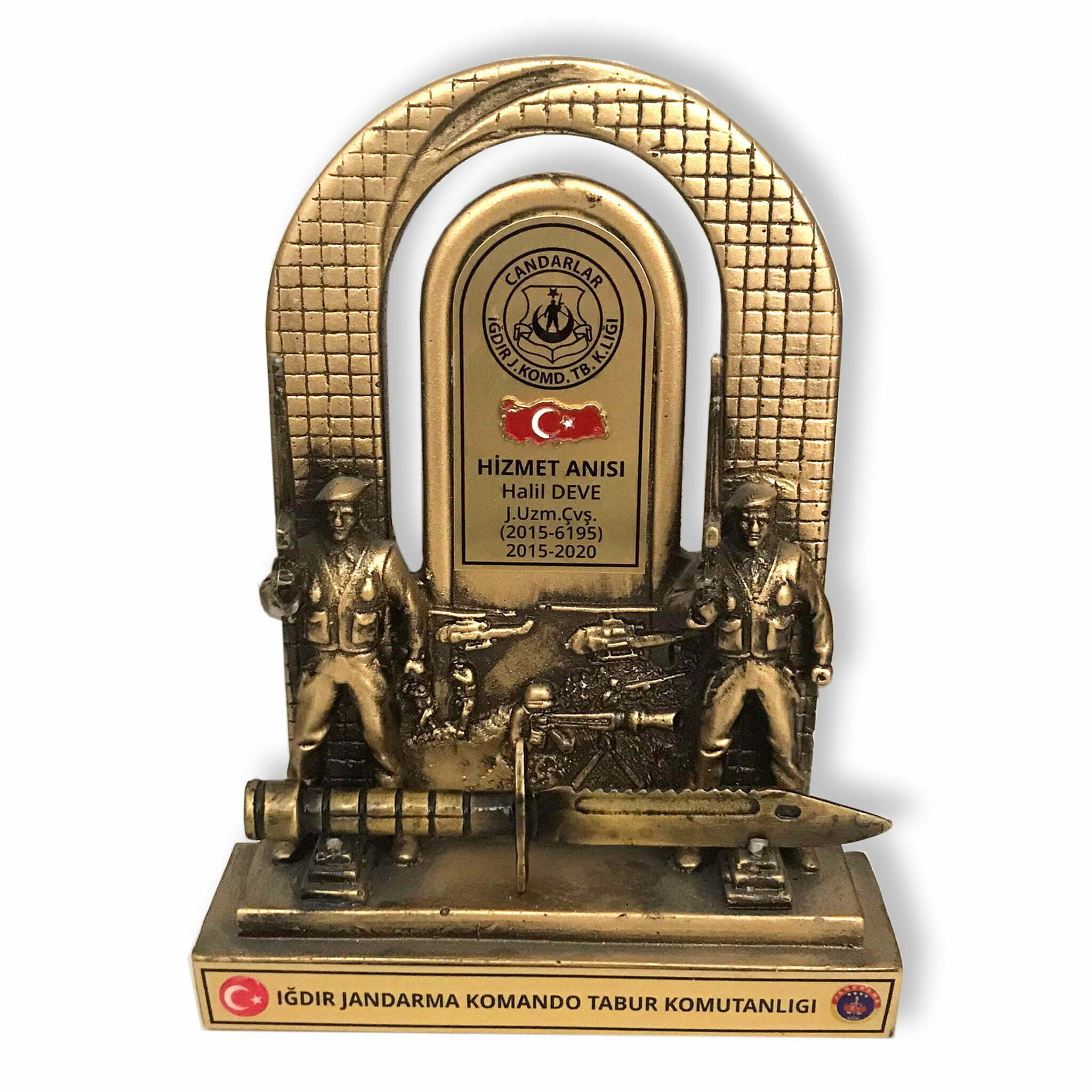 Askeri Komando Figürlü ve Komando Bıçaklı Hizmet Anısı Şilt 1 Askeri Komando Figürlü ve Komando Bıçaklı Hizmet Anısı Şilt
