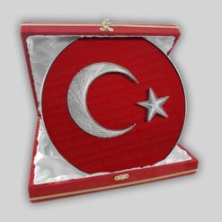 Ayyıldız Pleksi Üzeri Filografi Bakır Tabak Plaket