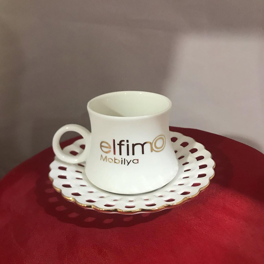 Altın Yaldızlı Porselen Kahve Fincanı Takımı - Görsel 4